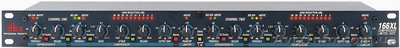 dbx 166XL двоканальний компрессор/лимитер/експандер/гейт - <ro>Изображение</ro><ru>Изображение</ru> #1, <ru>Объявление</ru> #202908