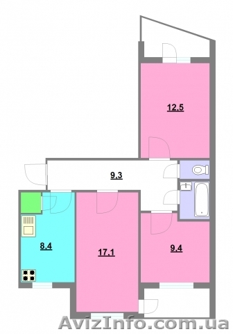 Продам 3-комн., 62000 у.е., ул. Куйбышева (рядом с ГАИ) - <ro>Изображение</ro><ru>Изображение</ru> #1, <ru>Объявление</ru> #273955