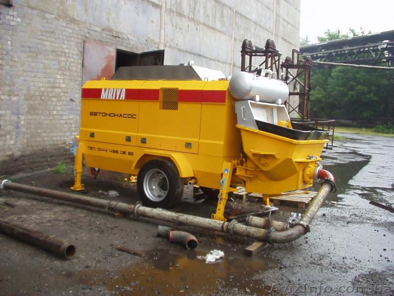 Стационарный бетононасос \"Мрия\" MBP1206D Аренда Киев, Крым - <ro>Изображение</ro><ru>Изображение</ru> #1, <ru>Объявление</ru> #444286