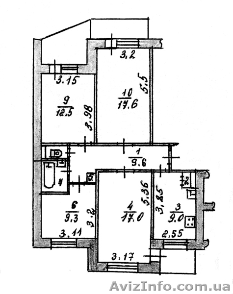 Продам 4-х комнатную квартиру 57000$ - <ro>Изображение</ro><ru>Изображение</ru> #1, <ru>Объявление</ru> #724234