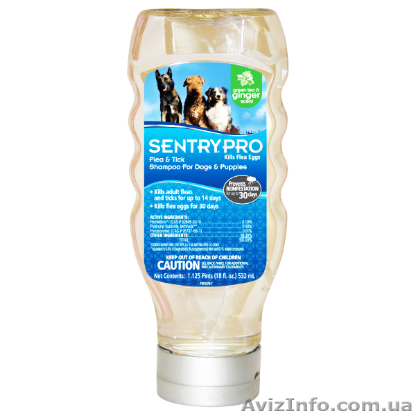 SENTRY PRO ИМБИРЬ (Ginger) шампунь от блох и клещей для собак. - <ro>Изображение</ro><ru>Изображение</ru> #1, <ru>Объявление</ru> #826792