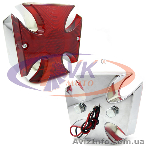 Стоп фонарь "Мальтийский крест" на мотоцикл - <ro>Изображение</ro><ru>Изображение</ru> #1, <ru>Объявление</ru> #1014381