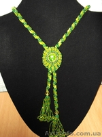 Лариат из бисера "Павлиний" - <ro>Изображение</ro><ru>Изображение</ru> #1, <ru>Объявление</ru> #631886