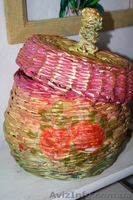 Изготовлю на заказ плетеные корзины,шкатулки разных размеров,форм. - <ro>Изображение</ro><ru>Изображение</ru> #1, <ru>Объявление</ru> #784305