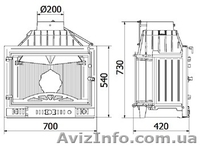 Каминная чугунная топка Kaw-Met W4 12 кВт - <ro>Изображение</ro><ru>Изображение</ru> #2, <ru>Объявление</ru> #845786