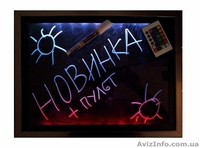 Рекламная Светящаяся LED Доска с пультом 19 режимов - <ro>Изображение</ro><ru>Изображение</ru> #1, <ru>Объявление</ru> #1035677