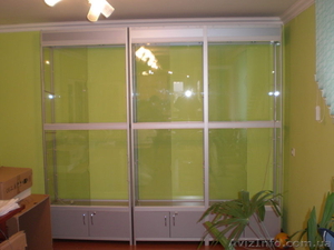 шкаф-витрина из стекла и алюминиевого профиля - <ro>Изображение</ro><ru>Изображение</ru> #2, <ru>Объявление</ru> #268738