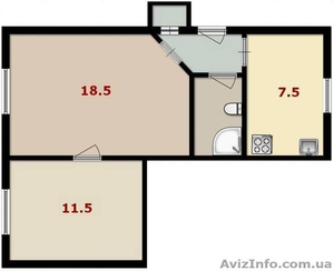 Продам 2-комнатную квартиру в элитном тихом районе в 5-ти минутах ходьбы от пр.  - <ro>Изображение</ro><ru>Изображение</ru> #1, <ru>Объявление</ru> #621728