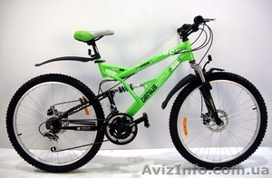 подростковый двухподвесный Велосипед Azimut Rock  - <ro>Изображение</ro><ru>Изображение</ru> #1, <ru>Объявление</ru> #589785