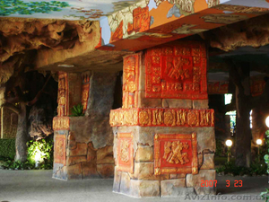 Разработка уникальных интерьеров. Роспись,  скульптура,  скалы,  лепнина…