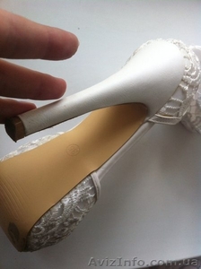 Свадебные туфли, белые кружевные - <ro>Изображение</ro><ru>Изображение</ru> #2, <ru>Объявление</ru> #1267159