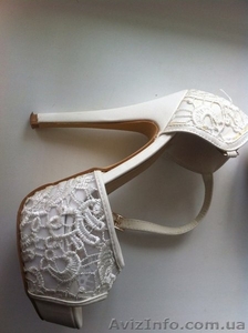 Свадебные туфли, белые кружевные - <ro>Изображение</ro><ru>Изображение</ru> #4, <ru>Объявление</ru> #1267159