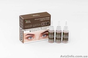 Хна для бровей Brow Henna с эффектом татуажа.