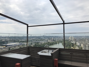 4к,  161м2,  Івасюка 2г,  Г.Сталінграда,  видно Дніпро,  Оболонські Липки,  тераса 20м