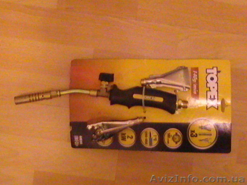 Горелка Topex 44E111 ( с насадками) - <ro>Изображение</ro><ru>Изображение</ru> #1, <ru>Объявление</ru> #179733