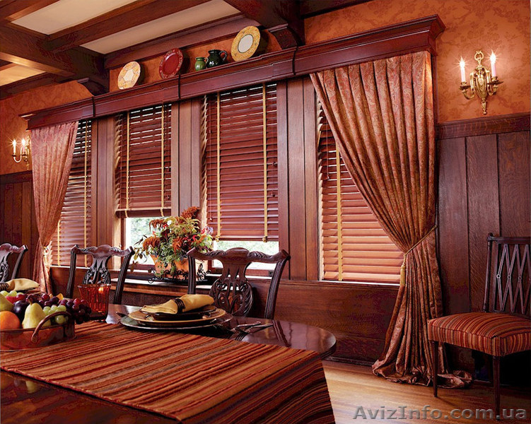Деревянные жалюзи в интерьере Симферополь Крым.  - <ro>Изображение</ro><ru>Изображение</ru> #9, <ru>Объявление</ru> #188717