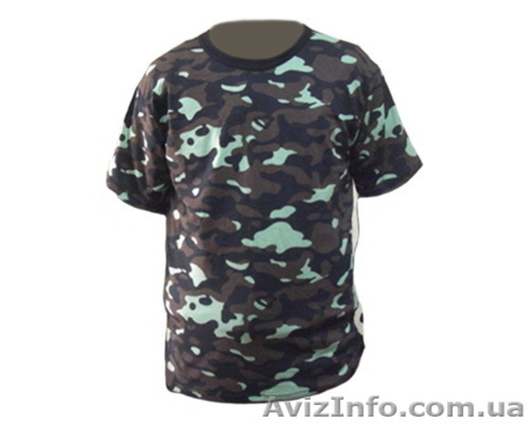 Камуфлированная футболка от производителя (оптовые цены) - <ro>Изображение</ro><ru>Изображение</ru> #1, <ru>Объявление</ru> #225145