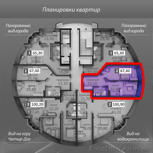 Продам 2комнатную квартиру 15 этаж , г. Симферополь, ул. Беспалова 110в Монолит - <ro>Изображение</ro><ru>Изображение</ru> #2, <ru>Объявление</ru> #254100
