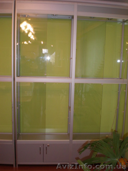 шкаф-витрина из стекла и алюминиевого профиля - <ro>Изображение</ro><ru>Изображение</ru> #3, <ru>Объявление</ru> #268738