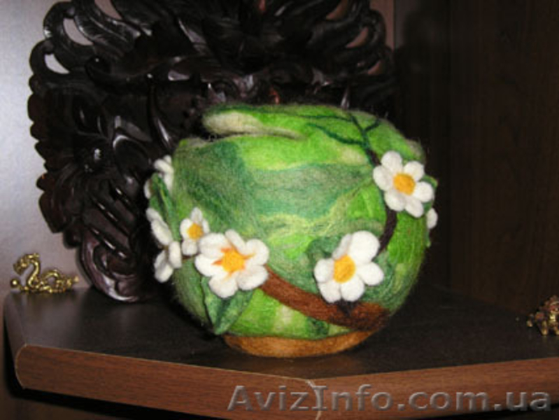 шкатулка из шерсти "весна" - <ro>Изображение</ro><ru>Изображение</ru> #1, <ru>Объявление</ru> #527306