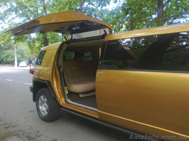 Золотой Лимузин класса Хаммер.Toyota FJ-Cruiser аренда авто на свадьбу - <ro>Изображение</ro><ru>Изображение</ru> #2, <ru>Объявление</ru> #747832
