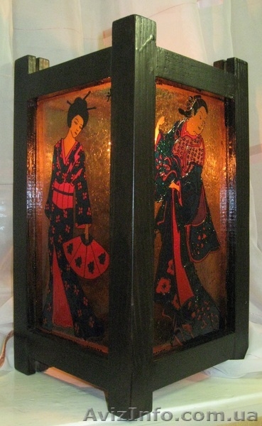 Светильник ручной работы с витражной росписью - <ro>Изображение</ro><ru>Изображение</ru> #2, <ru>Объявление</ru> #734902