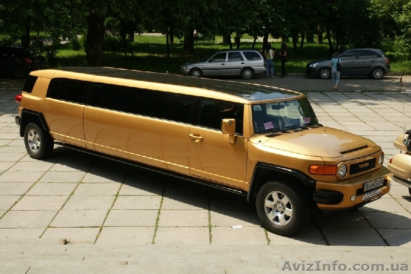 Золотой Лимузин класса Хаммер.Toyota FJ-Cruiser аренда авто на свадьбу - <ro>Изображение</ro><ru>Изображение</ru> #3, <ru>Объявление</ru> #747832