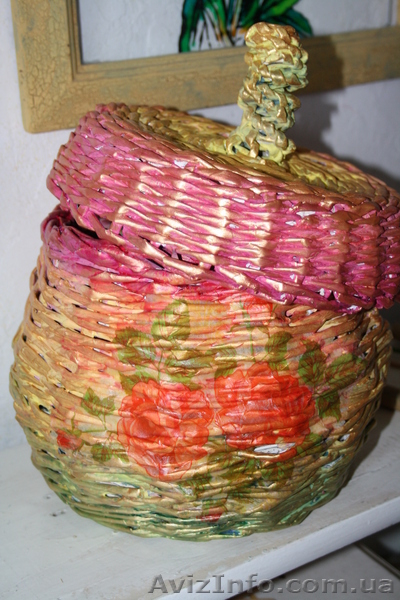 Изготовлю на заказ плетеные корзины,шкатулки разных размеров,форм. - <ro>Изображение</ro><ru>Изображение</ru> #1, <ru>Объявление</ru> #784305