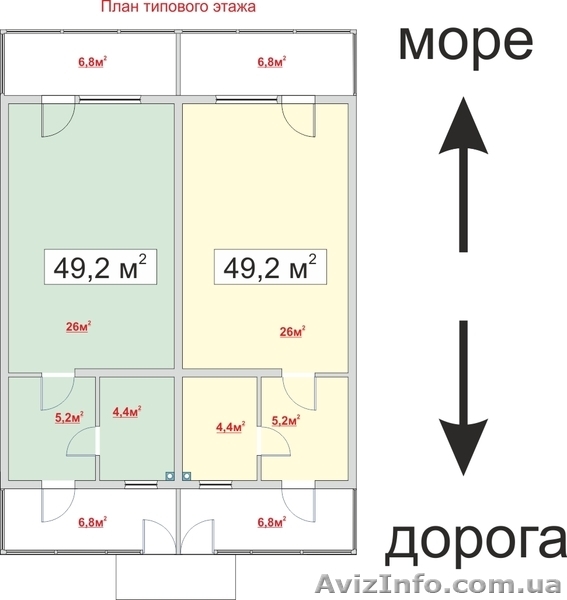 Апартаменты у моря в Севастополе - <ro>Изображение</ro><ru>Изображение</ru> #2, <ru>Объявление</ru> #798029