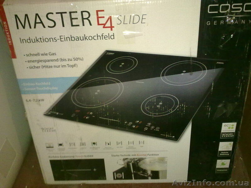 Встраиваемая индукционная плита MASTER E4 Германия - <ro>Изображение</ro><ru>Изображение</ru> #1, <ru>Объявление</ru> #915055