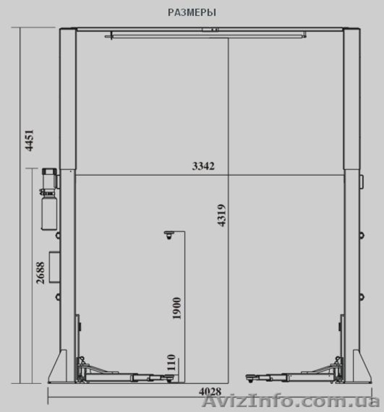 MO-5015 Двухстоечный подъемник повышеной грузоподъемности 5 т - <ro>Изображение</ro><ru>Изображение</ru> #3, <ru>Объявление</ru> #930574
