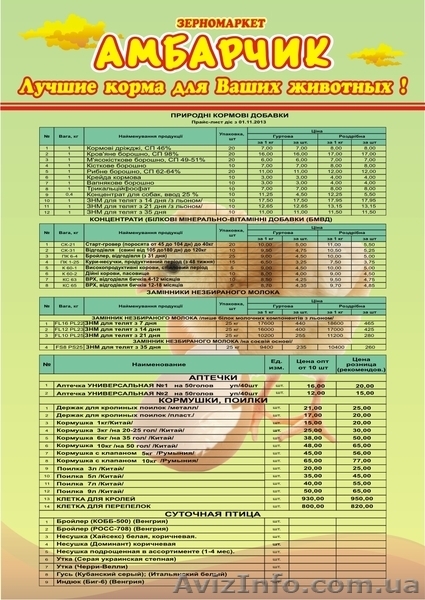 Комбикорма. БМВД. Зерновые. Цыплята бройлера. Утята. Крым - <ro>Изображение</ro><ru>Изображение</ru> #4, <ru>Объявление</ru> #1032265