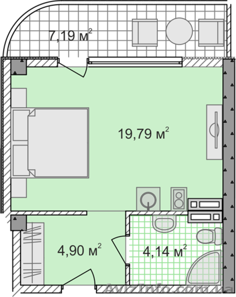 Купить квартиру Крыму без посредников - Гаспра - <ro>Изображение</ro><ru>Изображение</ru> #4, <ru>Объявление</ru> #1199960
