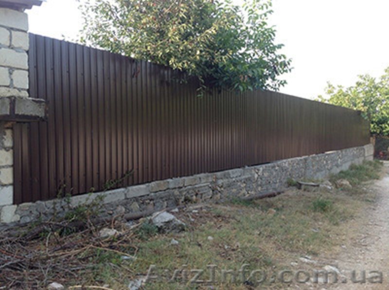 Забор из профнастила Севастополь. - <ro>Изображение</ro><ru>Изображение</ru> #5, <ru>Объявление</ru> #1207635