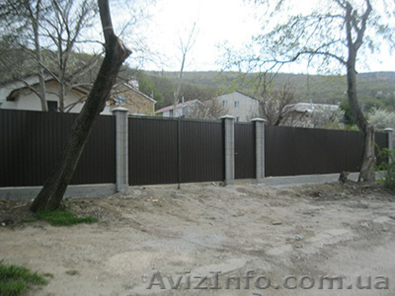 Забор из профнастила Севастополь. - <ro>Изображение</ro><ru>Изображение</ru> #3, <ru>Объявление</ru> #1207635