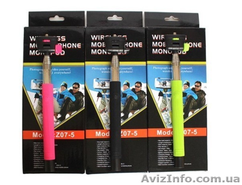 МОНОПОД Z07-5, Z07-5s (Ручка для селфи) опт, розница - <ro>Изображение</ro><ru>Изображение</ru> #7, <ru>Объявление</ru> #1230982