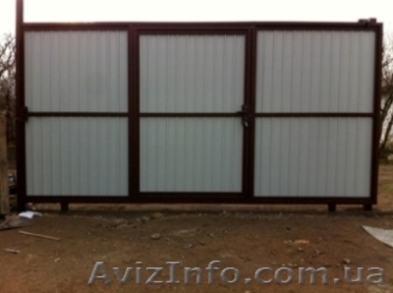 Рельсовые откатные ворота. - <ro>Изображение</ro><ru>Изображение</ru> #2, <ru>Объявление</ru> #1248089
