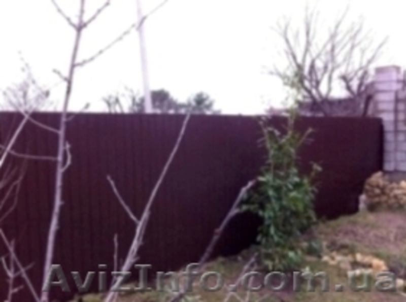 Забор из профнастила. - <ro>Изображение</ro><ru>Изображение</ru> #1, <ru>Объявление</ru> #1248087