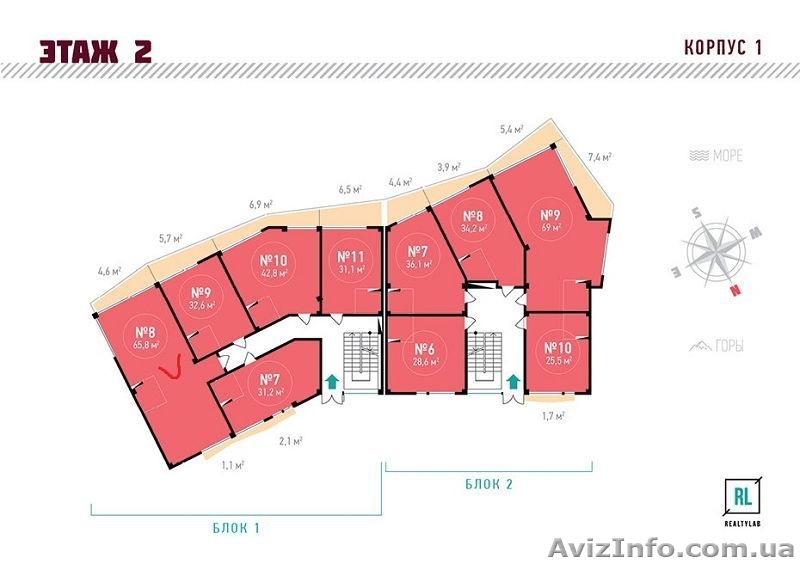 Продается 2ккв. в ЖК Коста Мисхор - <ro>Изображение</ro><ru>Изображение</ru> #4, <ru>Объявление</ru> #1379290