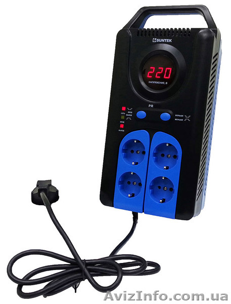 Стабилизаторы напряжения SUNTEK релейного типа 550ВА, 1000ВА, 1500ВА, 2000ВА и д - <ro>Изображение</ro><ru>Изображение</ru> #4, <ru>Объявление</ru> #1547290